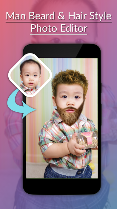 Screenshot #2 pour Man Beard & Hairstyle Photo Editor