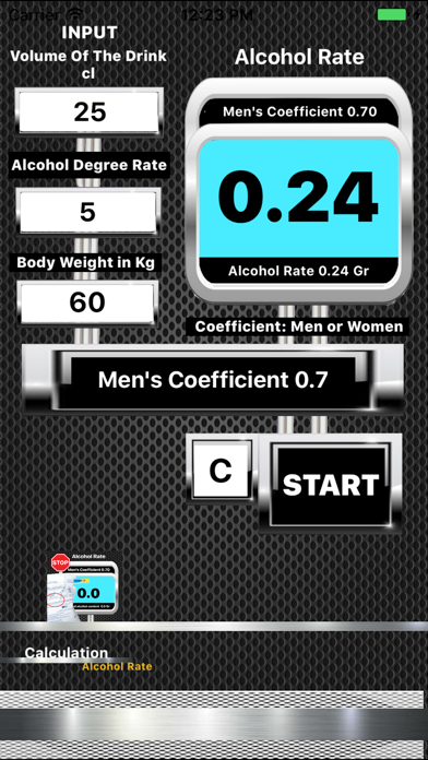 Screenshot #1 pour Breathalyzer Digital