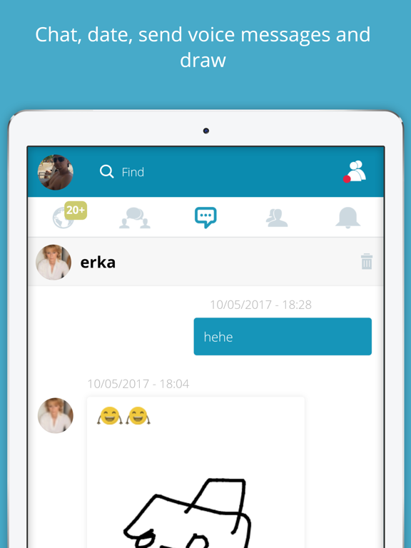 Blindr iPad screenshot 5 - Social Networking app