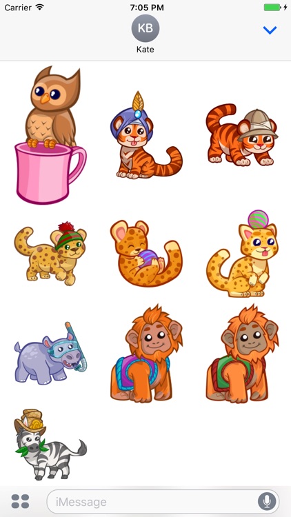 Cute Baby Animal Stickers for iMessage screenshot-4