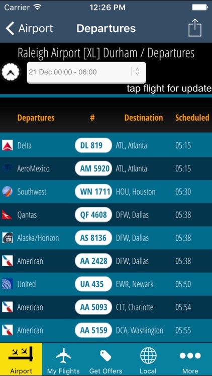 Raleigh Airport Pro (RDU) + Flight Tracker