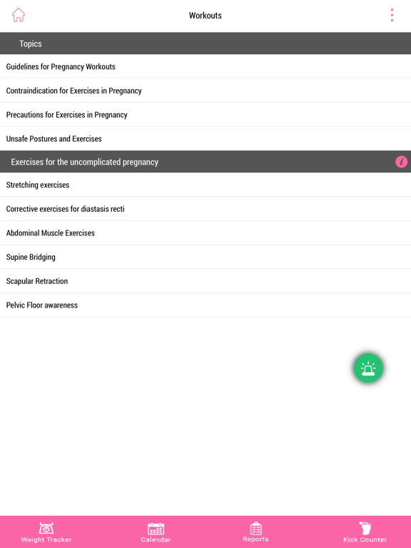 Screenshot #6 pour Pregnancy Workout Advisor