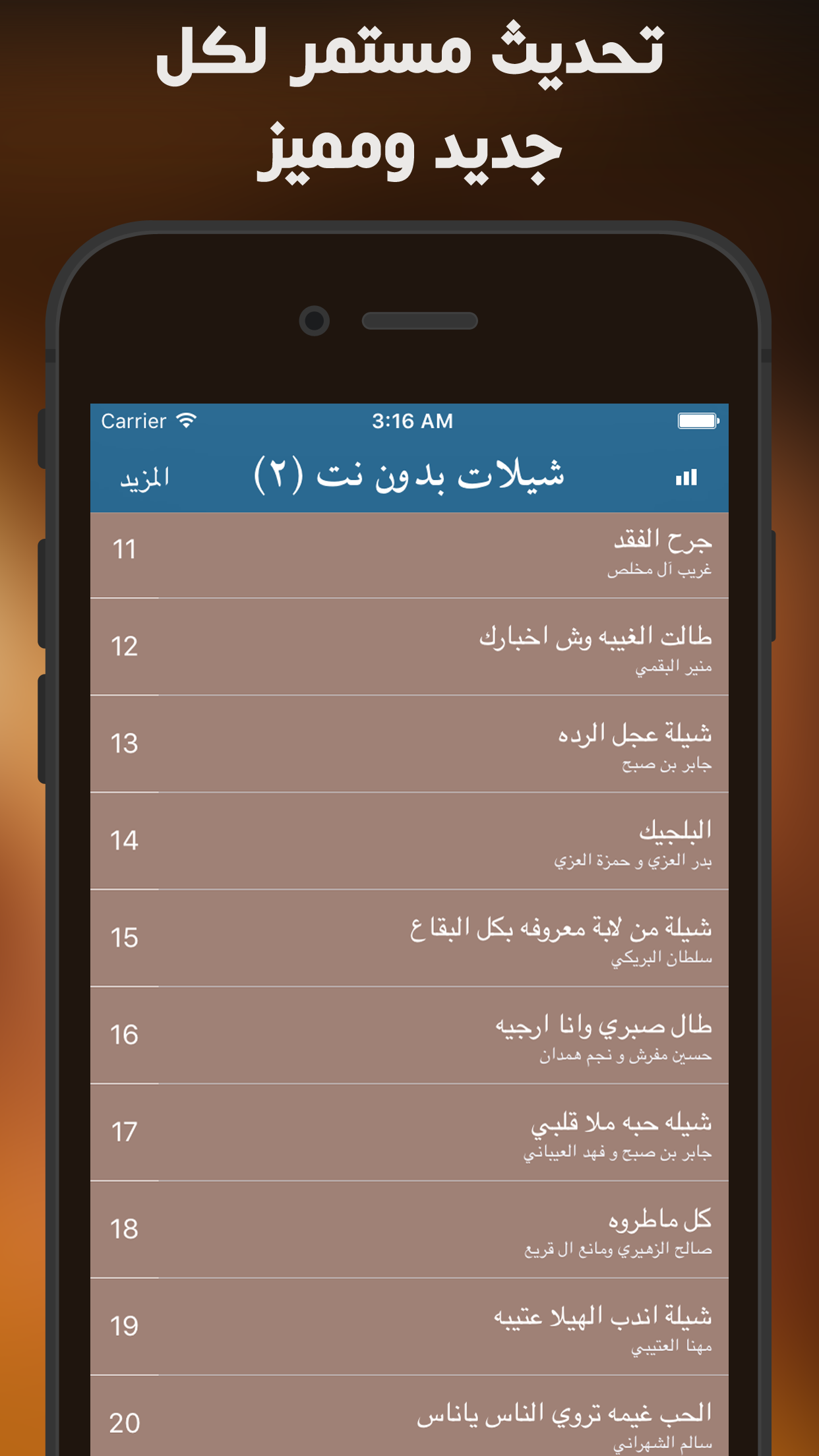 شيلات الجزء الثاني بدون نت ويعمل في الخلفية
