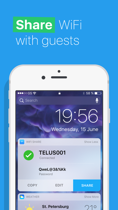 WiFi Share: Send Wi-Fi Password To Friends & Guestのおすすめ画像1