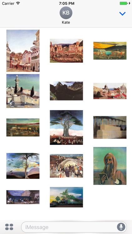 Tivadar Kosztka Csontvary Artworks Stickers