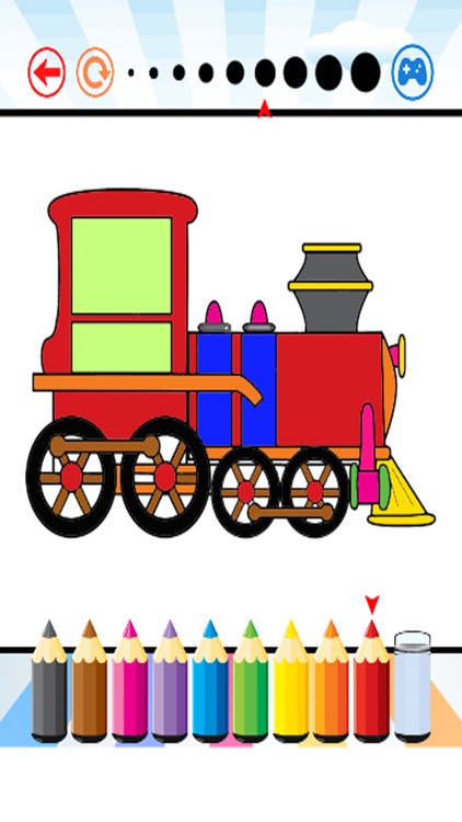 Train Coloring Book - Activities for Kid