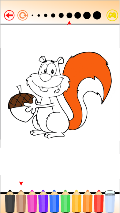 Screenshot #2 pour Cute Squirrel & Rabbit - Jeu coloriage pour moi