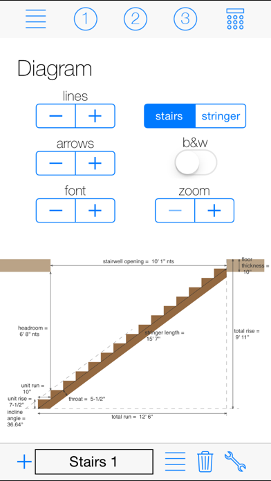 Stair Calc Pro Screenshot