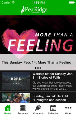 Pea Ridge Baptist Church screenshot 2