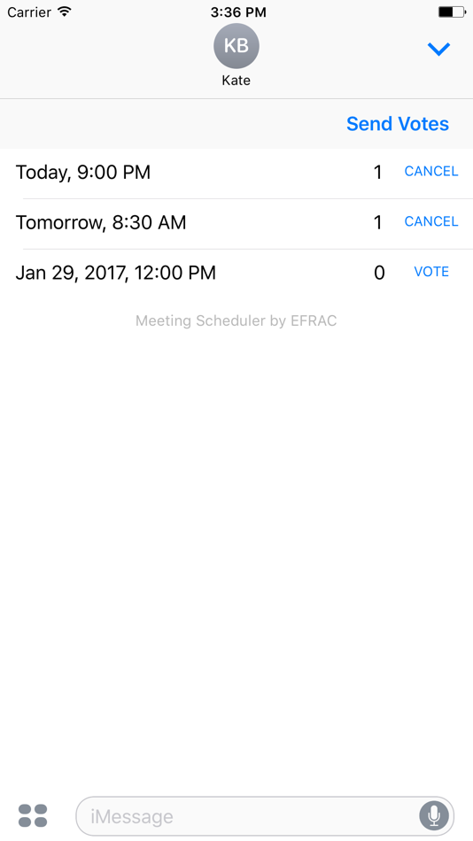 #5. Meeting Scheduler (iOS) Podle: EFRAC