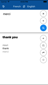 French English Translate screenshot