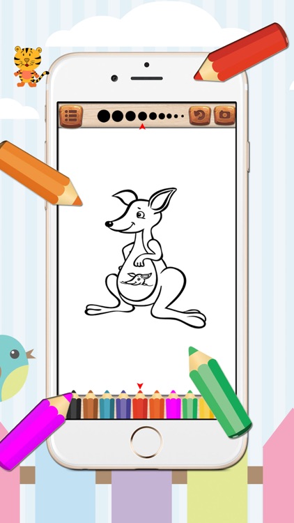 Kids Coloring Book monkey and frinds animal screenshot-4