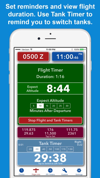 ZivTimer - Flight Timer with Zulu and World Time