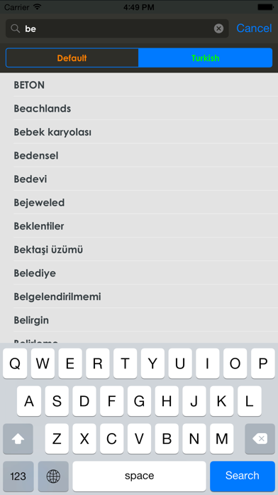 Screenshot #3 pour Turkish Dictionary