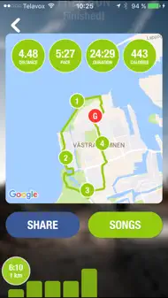 Runify - Workout with music iphone bilder 3