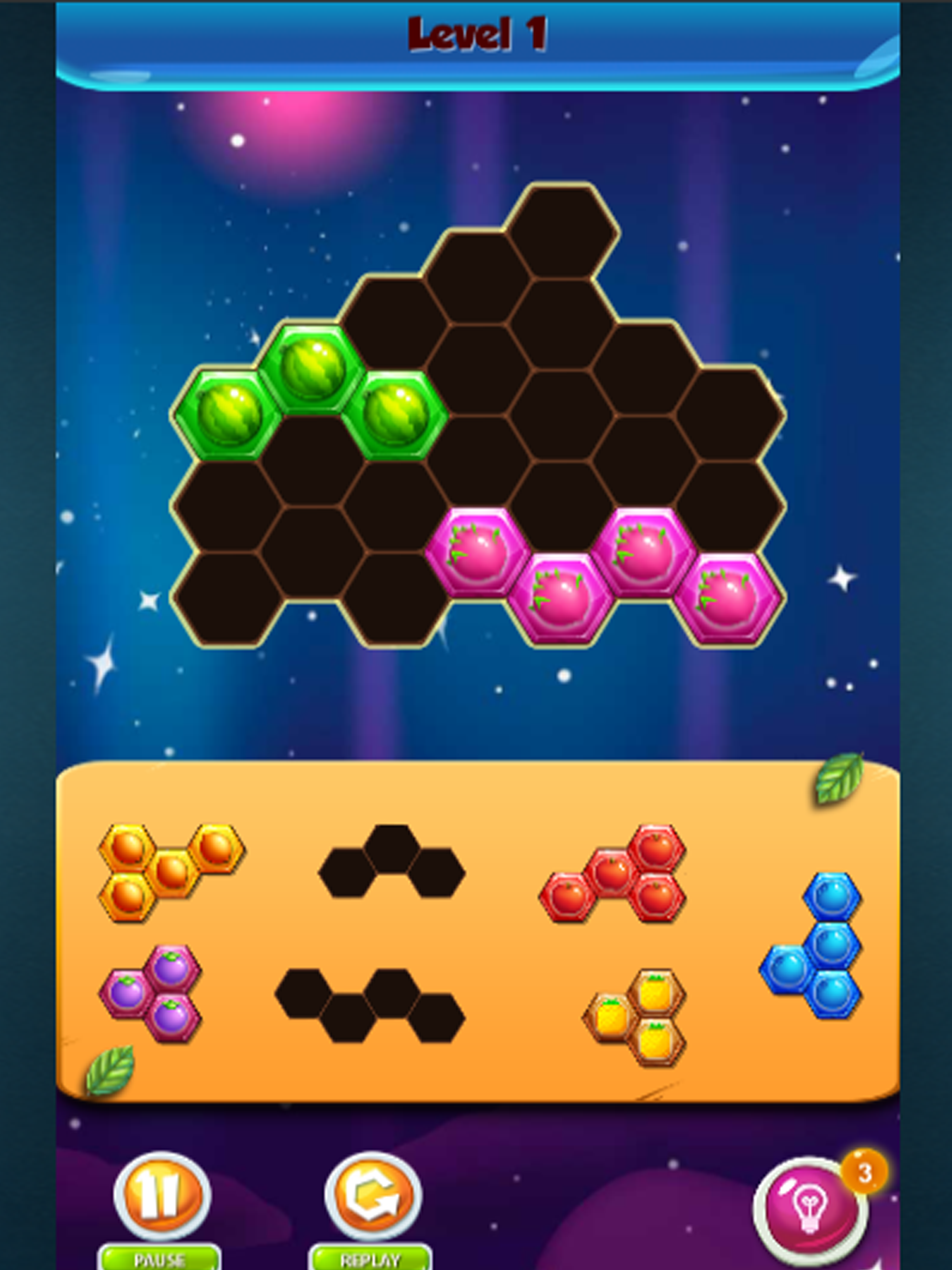 Hex fruit candy block : Hexa puzzle blast screenshot 5