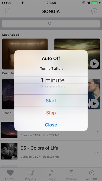 SONGIA iPhone screenshot 3 - Music app