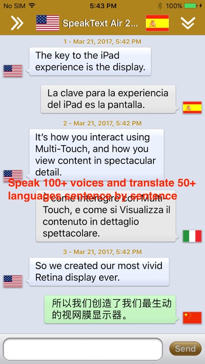 SpeakText Air 2 (Speak 100+ & Translate 50+)