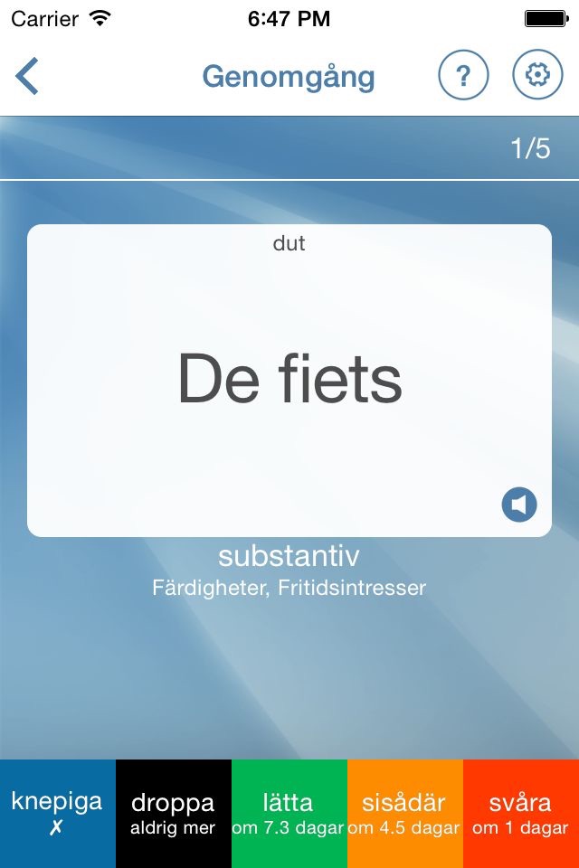 Learn Dutch Flashcards screenshot 3