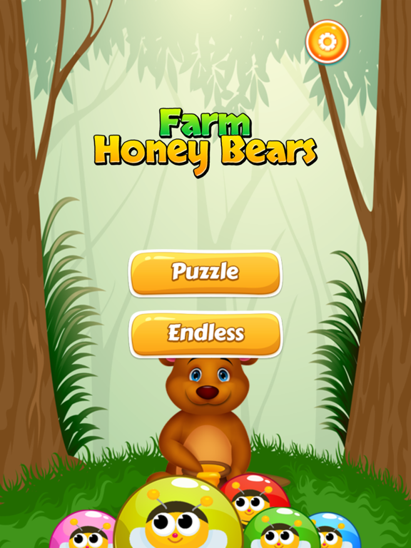Honey Bears Farm - Bubble Shooter iPad screenshot