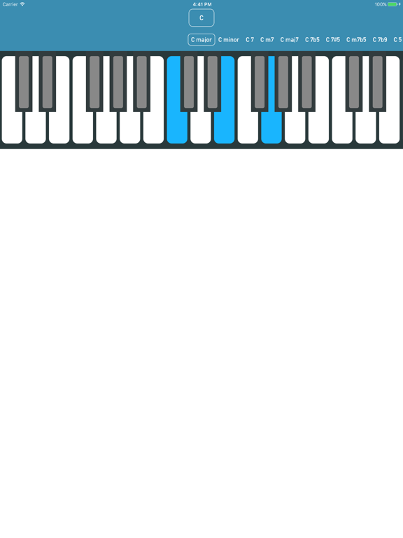 Chords for Piano iPad screenshot 2 - Music app