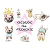 George the Frenchie Stickers
