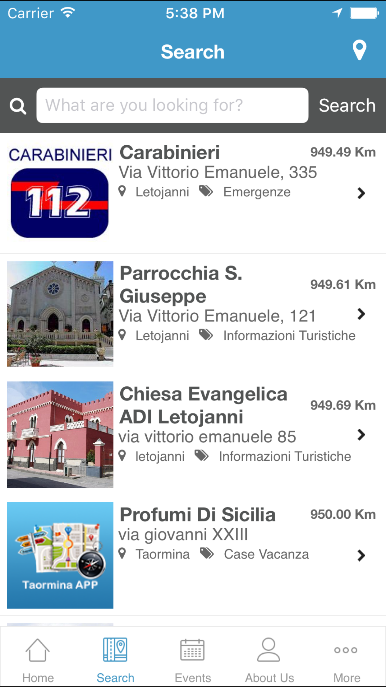 Taormina APP screenshot 4