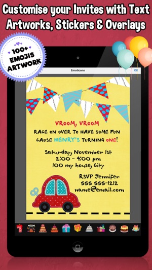 Happy Birthday Invitations For Kids Party(圖3)-速報App