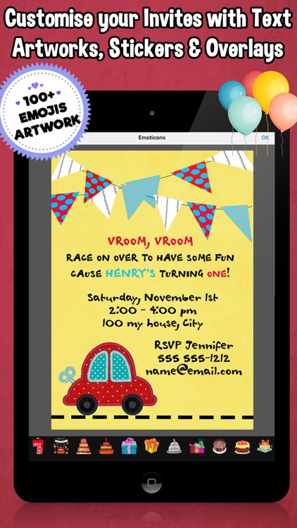 Happy Birthday Invitations For Kids Party