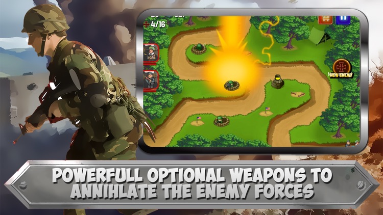 WW2 Battlefield: Tower Defense Frontline Commando screenshot-3