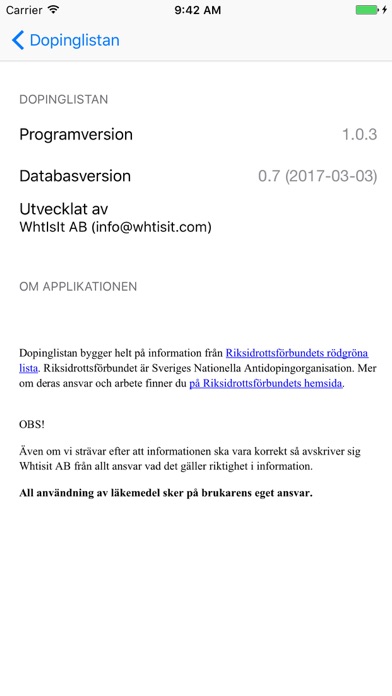 Screenshot #3 pour Dopinglistan