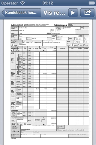 Cremmer Reiseregning screenshot 4
