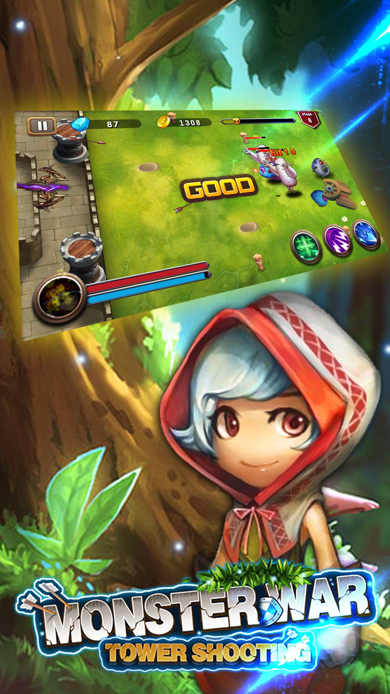 Monster War(Tower Shooting)-Shoot Game screenshot 2