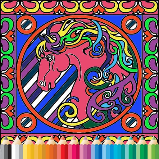 Activities book - Colouring pages for adults Icon