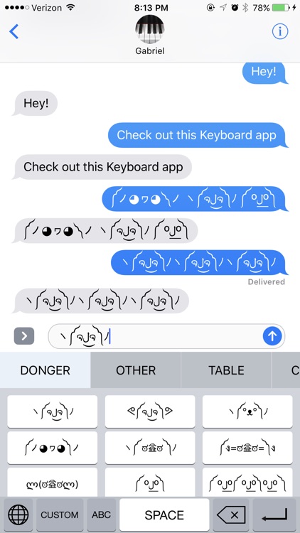 Dongers Keyboard - Your Personal ASCII Emoji
