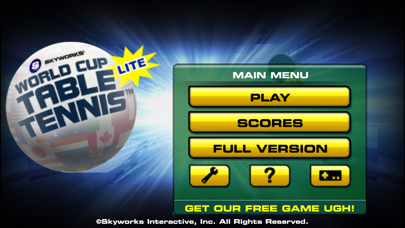 Screenshot #1 pour World Cup Table Tennis™ Lite