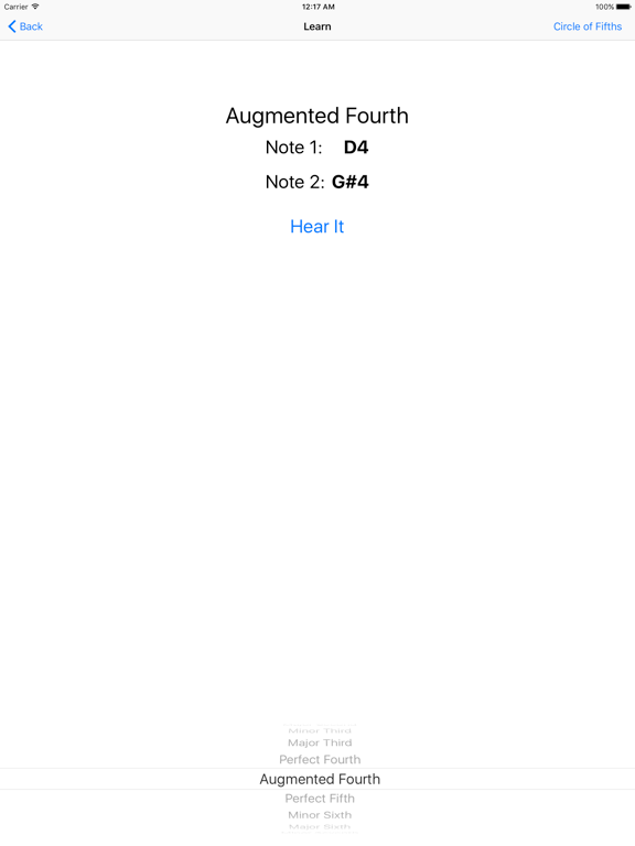 Screenshot #5 pour Musical Interval Generator