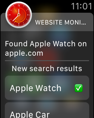 Mobile website monitor
