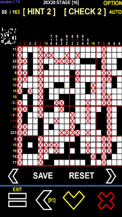 No.4 Nonogram logic puzzle (picross) screenshot-4