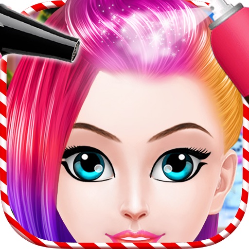 Christmas Hair Salon Spa and Hair Makeup Games Icon