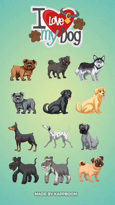 Dog Lover Stickersのおすすめ画像1