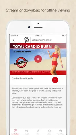 Game screenshot Total Body Fitness Videos with Caroline Pearce apk