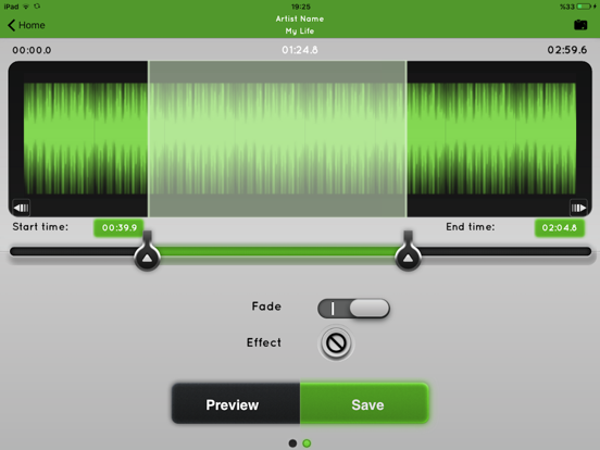 Mp3 Cutter - cut audio files easily iPad screenshot 4 - Music app