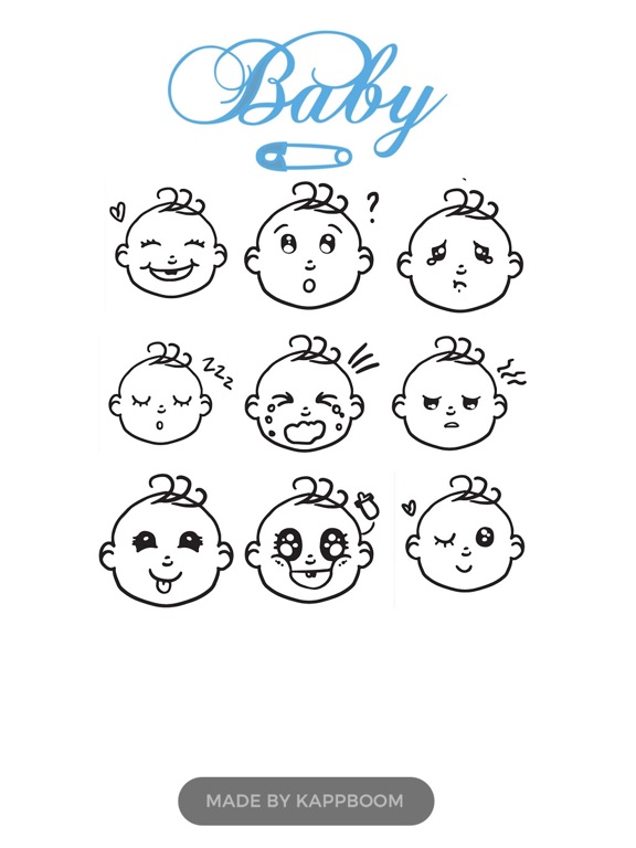 Screenshot #4 pour Baby Emojis by Kappboom
