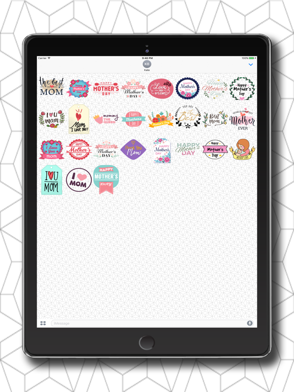 Screenshot #5 pour Fun Mother's Day Stickers for Messaging