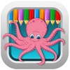 Coloring Page Ocean Animal Games Education
