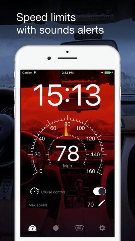 Speedometer GPS: HUD, Car Speed Tracker, Mph Meter screenshot 4 of 5