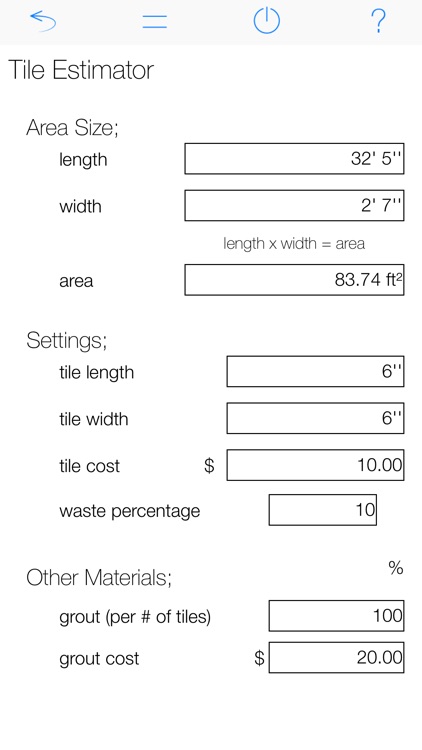 Tile Calculator Pro screenshot-3