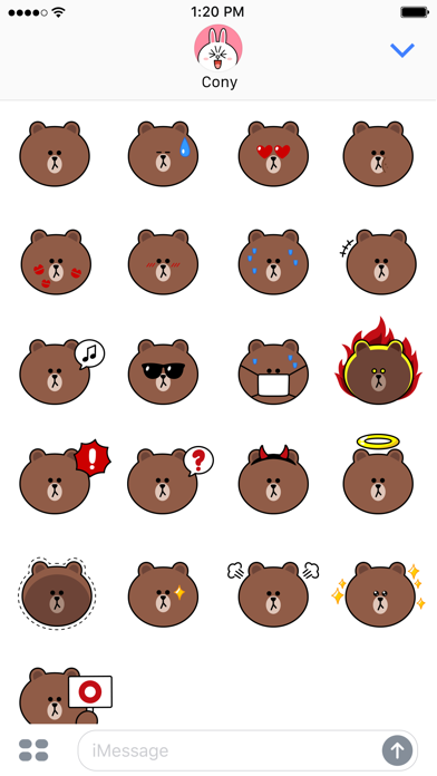 布朗熊 Emoji表情包 - LINE FRIENDS screenshot