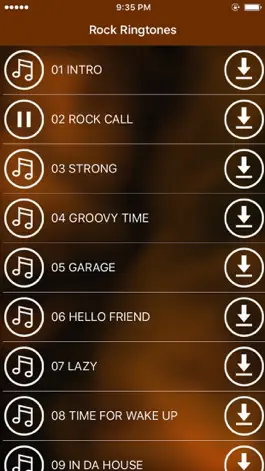 Game screenshot Рок-Рингтоны - лучший популярные мелодии бесплатно apk